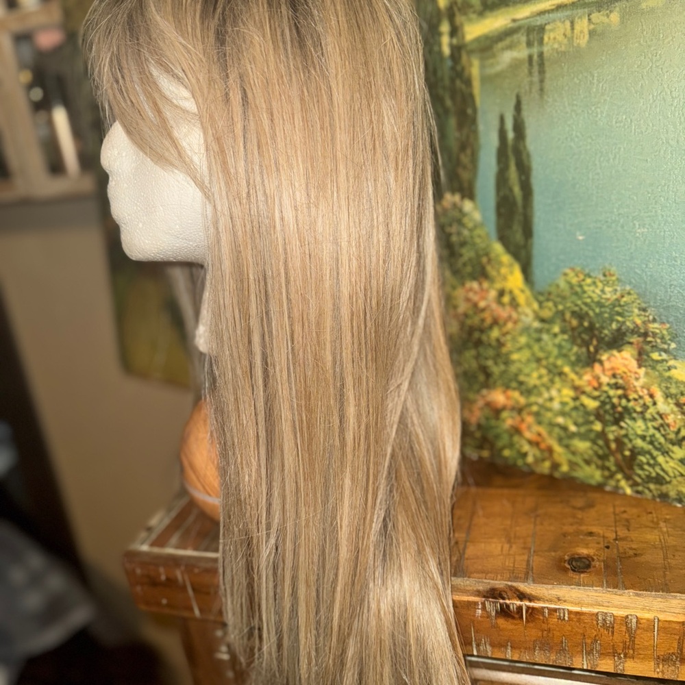 Smokin Hot Blonde Sleek Long Wig Extensions